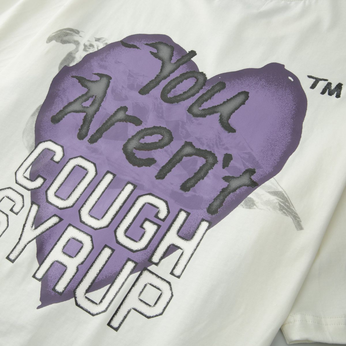 HP WHITE 'COUGH SYRUP MOTOR RACER' TEE (ALOCS X HP)