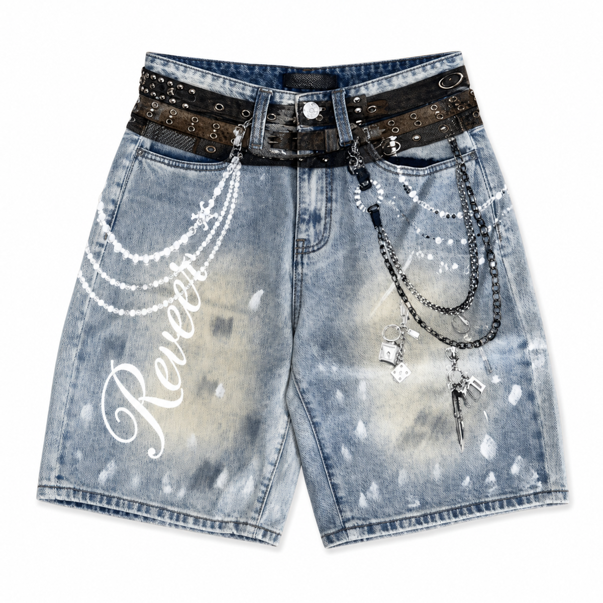 REVEER 'HARDWARE' JEAN SHORTS