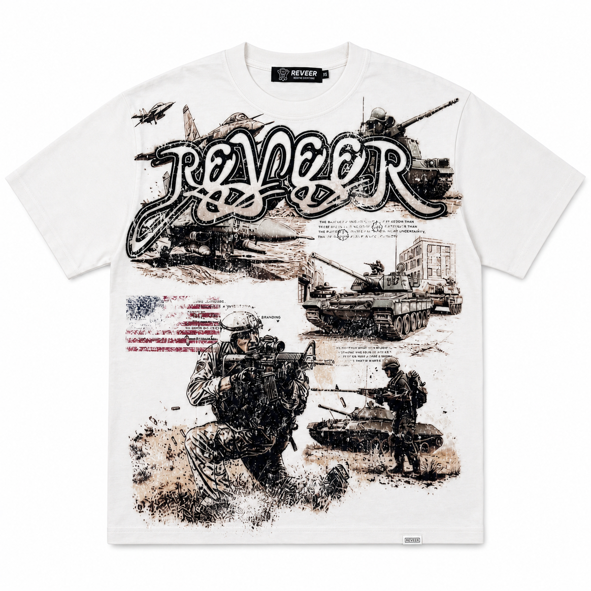REVEER 'FRONTLINE' TEE (WHITE)
