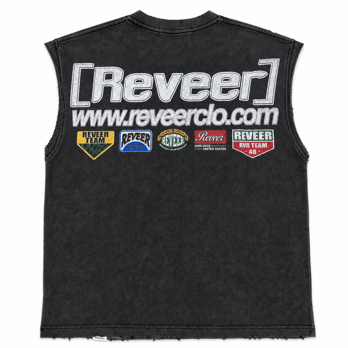 REVEER 'MOTOCROSS' CUT OFF TEE (BLACK)