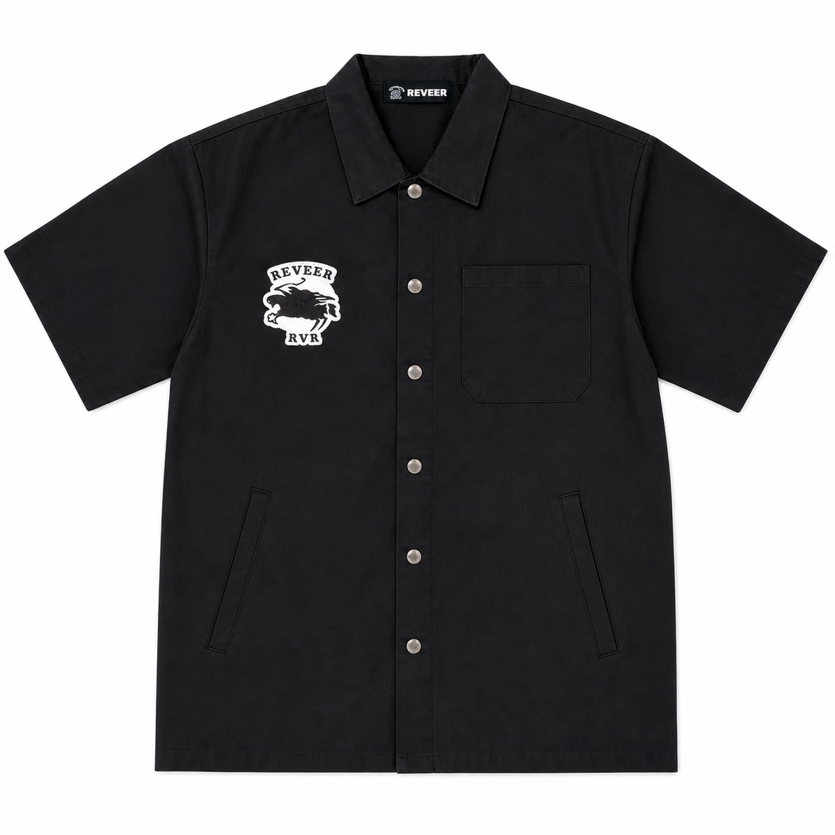REVEER 'GHOST RIDER' BUTTON UP (BLACK)