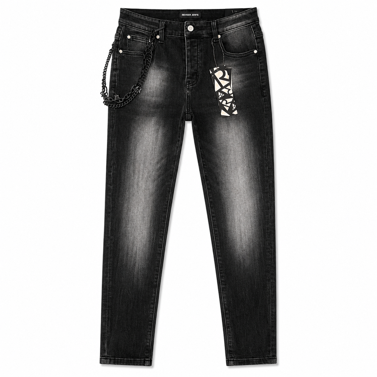 REVEER "ORIGIN" SHADOW BLACK SKINNY DENIM (XP-17)