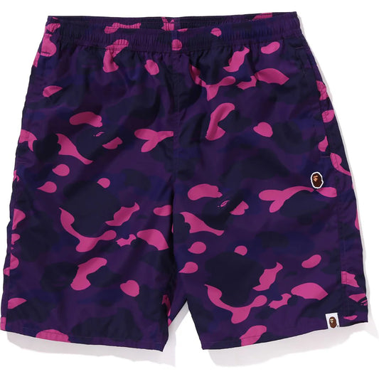 BAPE PURPLE CAMO BEACH SHORTS