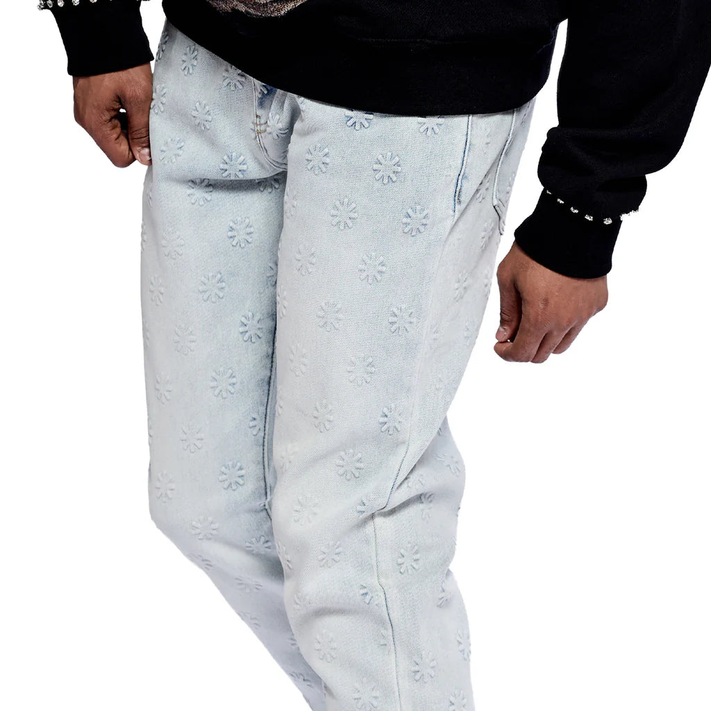 RVR "BLOOM" LT BLUE WASH SKINNY DENIM (CO-19)