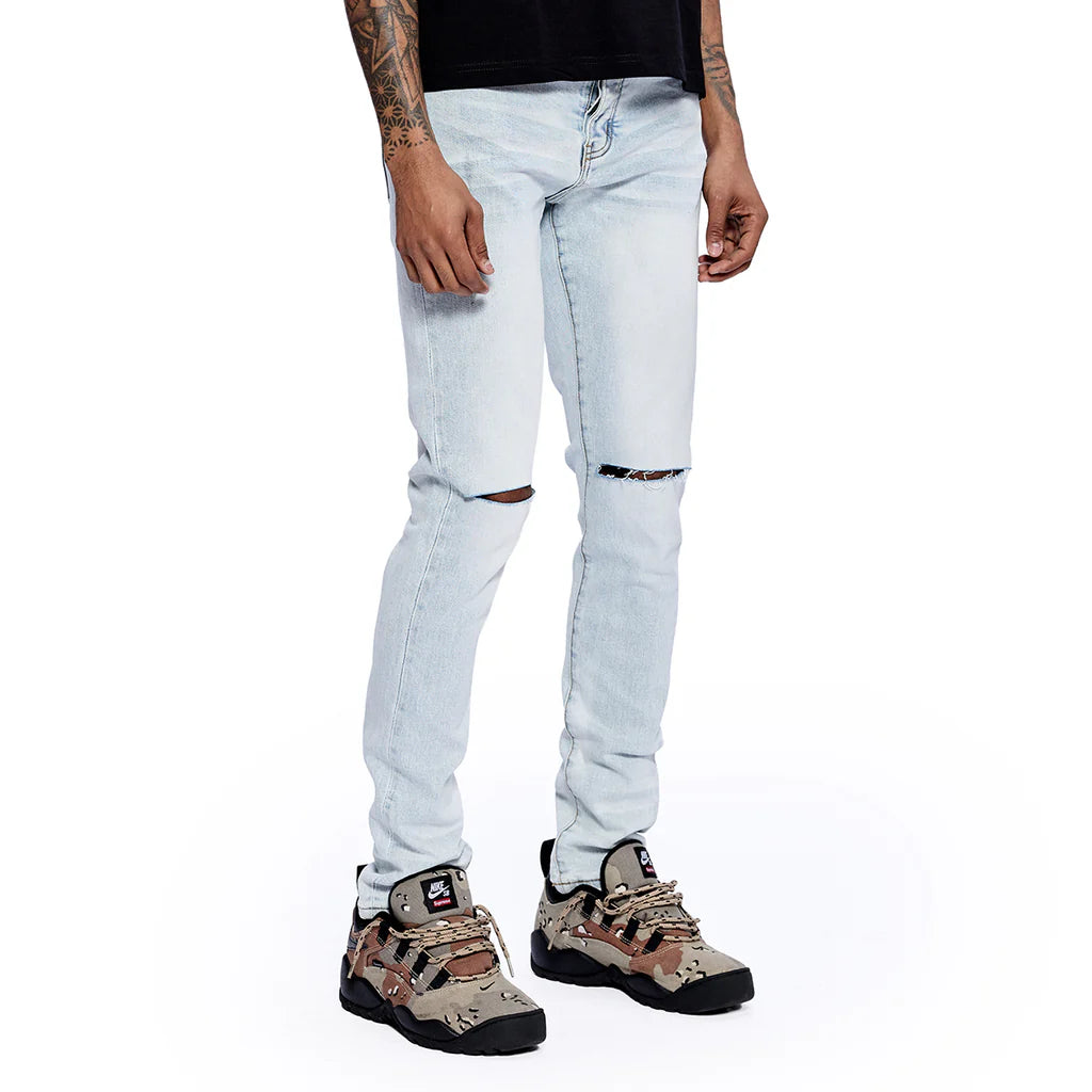 RVR "CORE" ICE BLUE WASH SKINNY DENIM (JC-03)