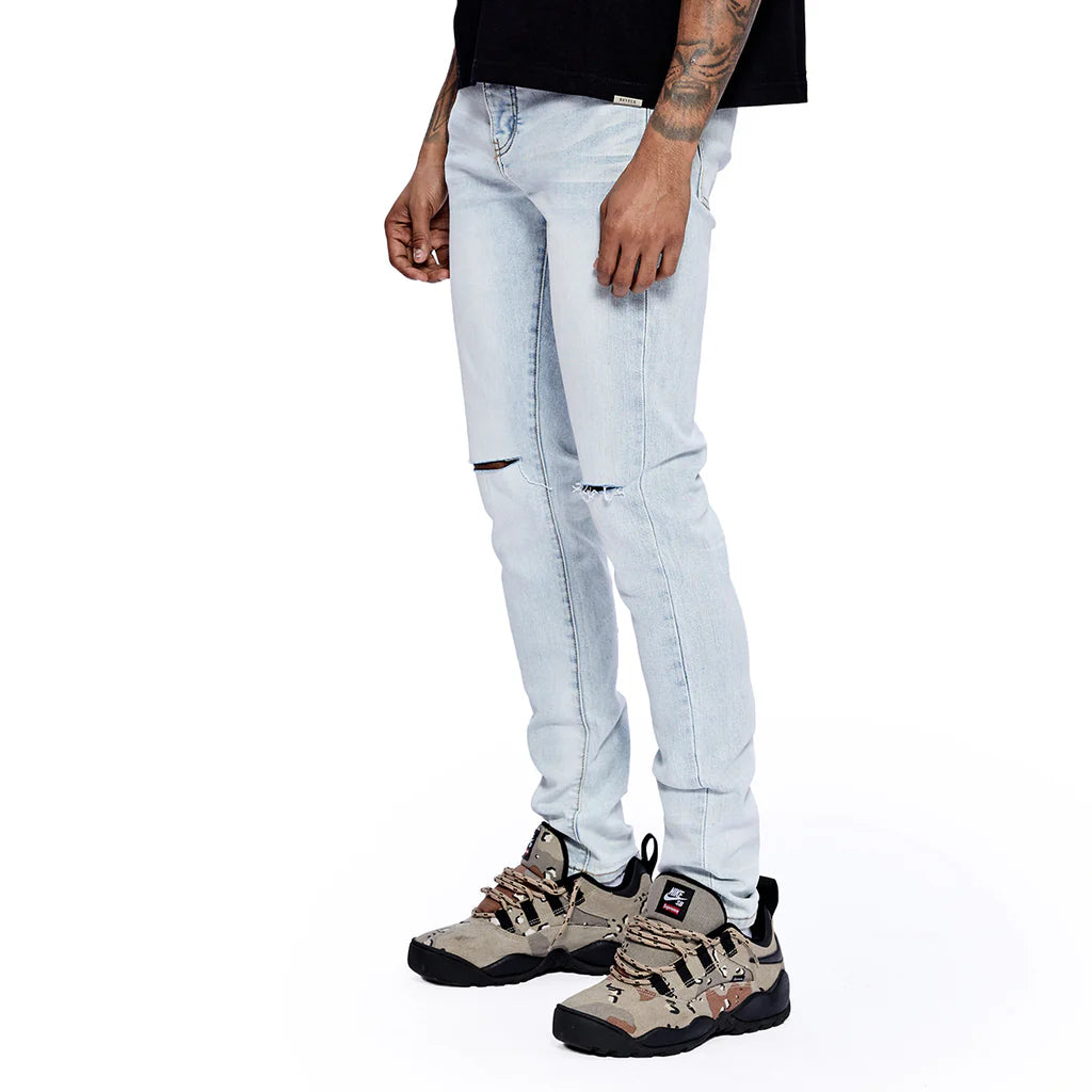 RVR "CORE" ICE BLUE WASH SKINNY DENIM (JC-03)