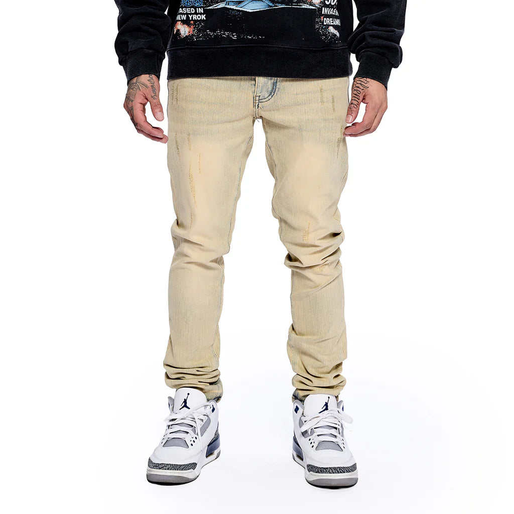 RVR "CORE" VINTAGE BLUE WASH SKINNY DENIM (JF-05)
