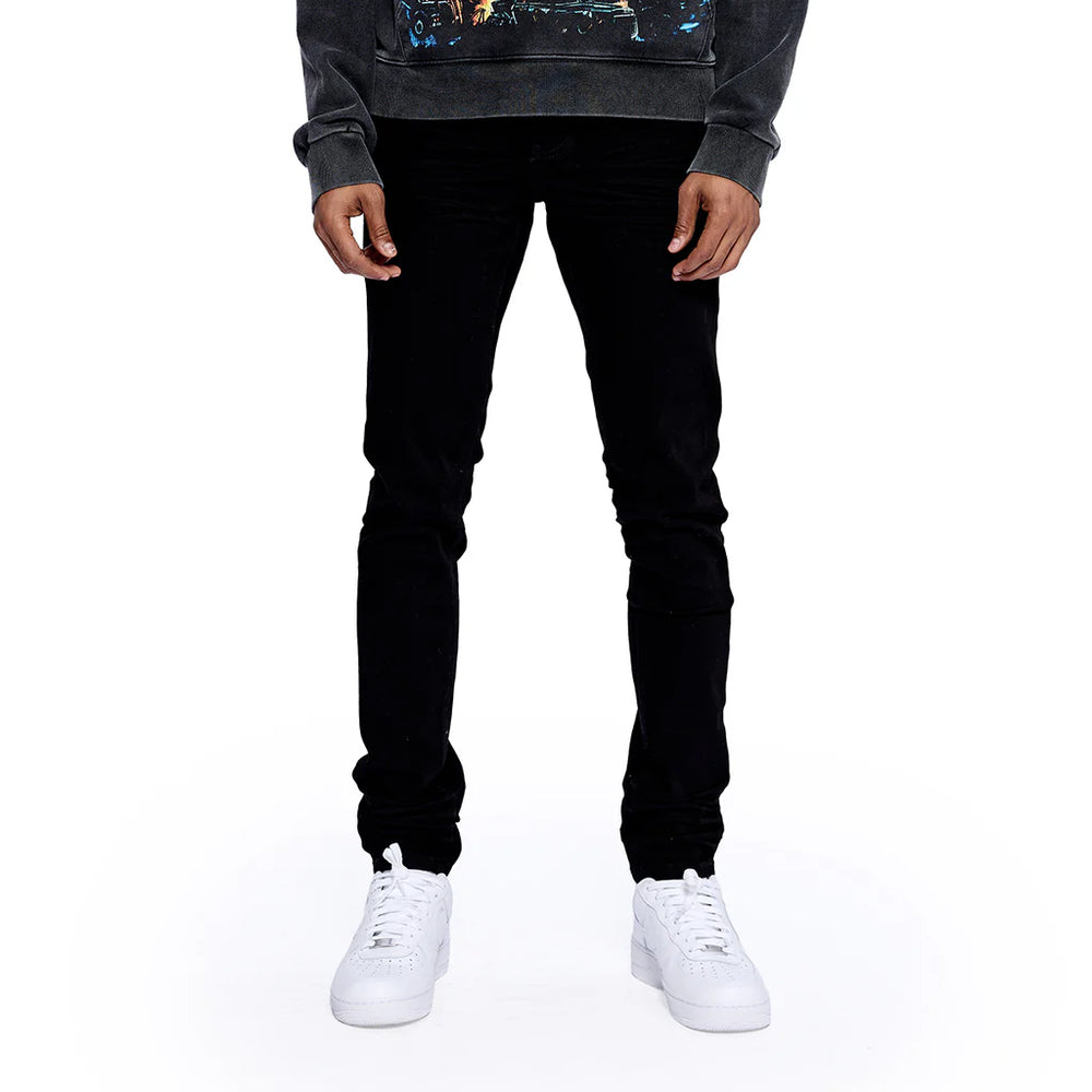 RVR "CORE" JET BLACK SKINNY DENIM (JF-02)