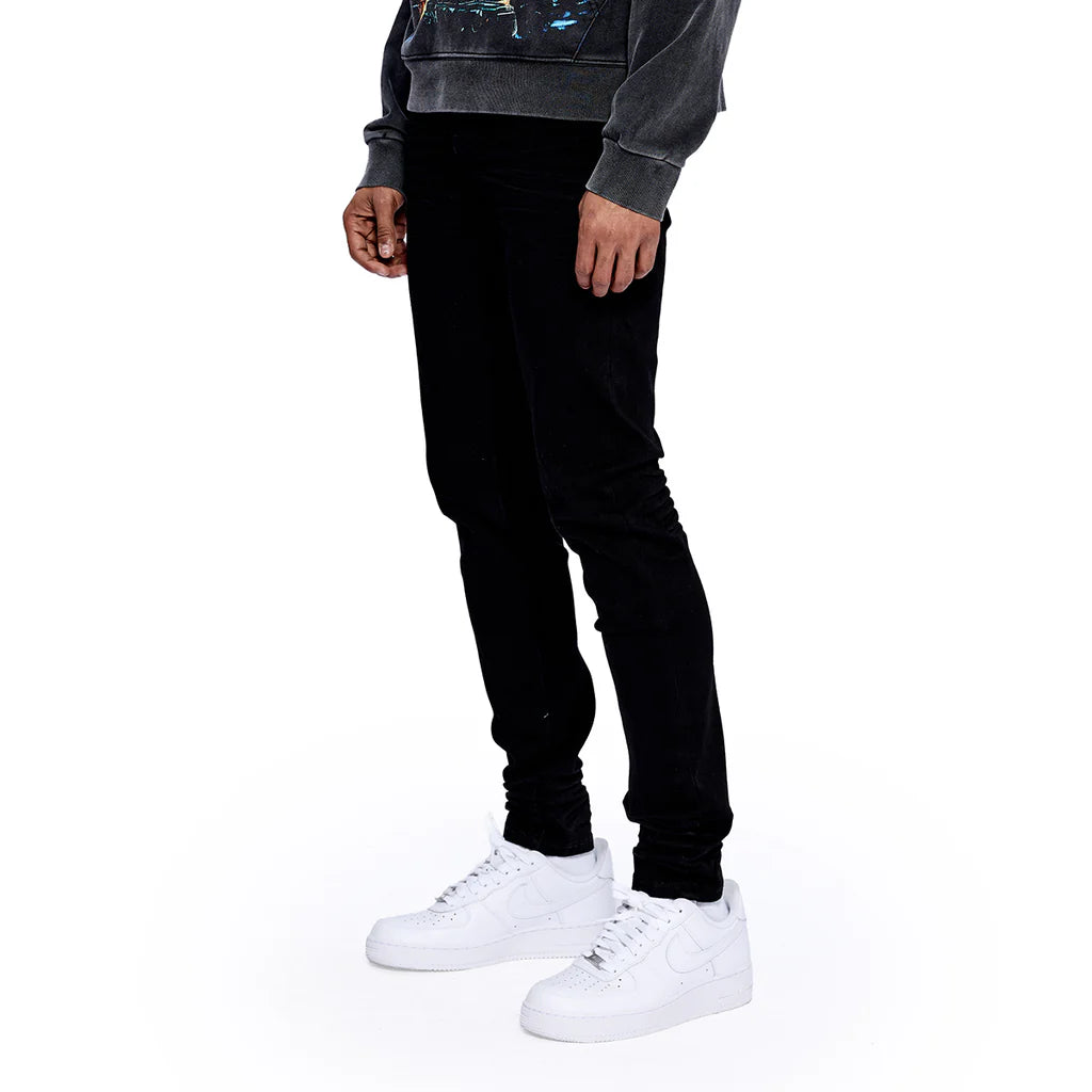 RVR "CORE" JET BLACK SKINNY DENIM (JF-02)
