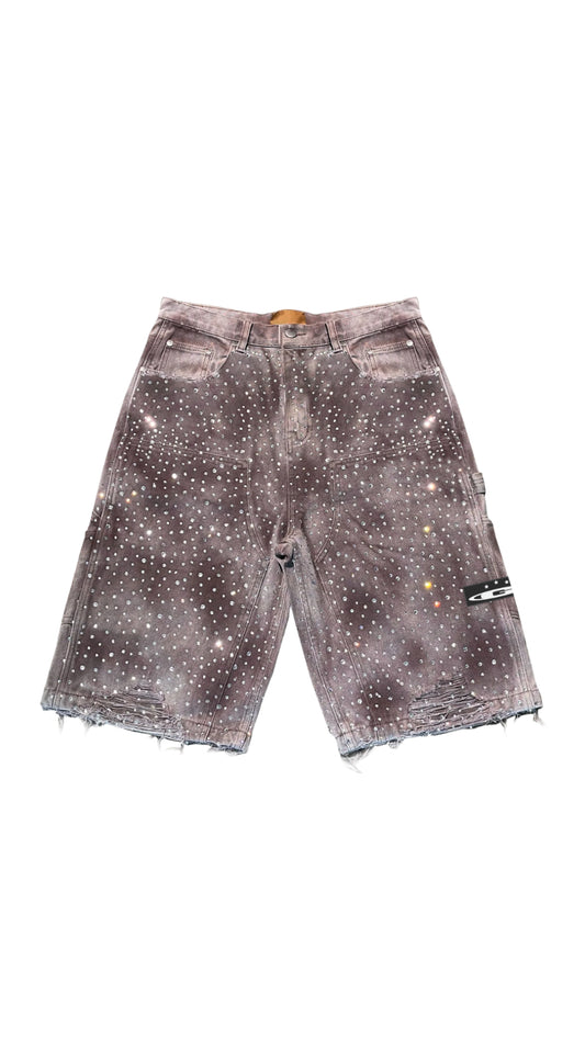 GALA "SHOW" ACID WASH DENIM JORTS