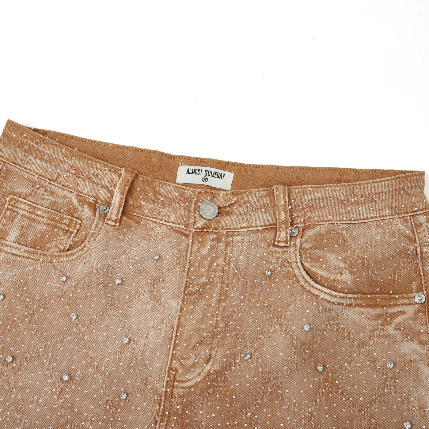 AS 'GEMSTONE' SHORTS - LIGHT BROWN