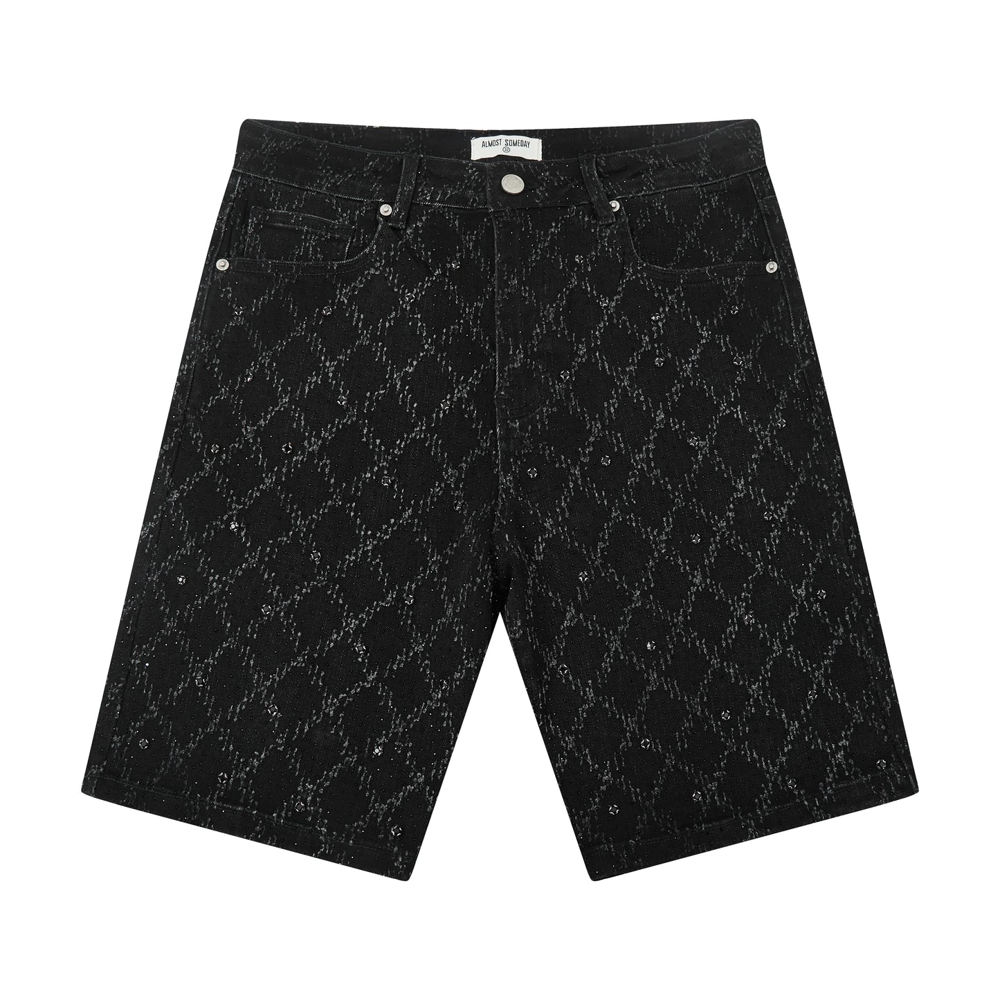 AS 'GEMSTONE' SHORTS - BLACK WASH