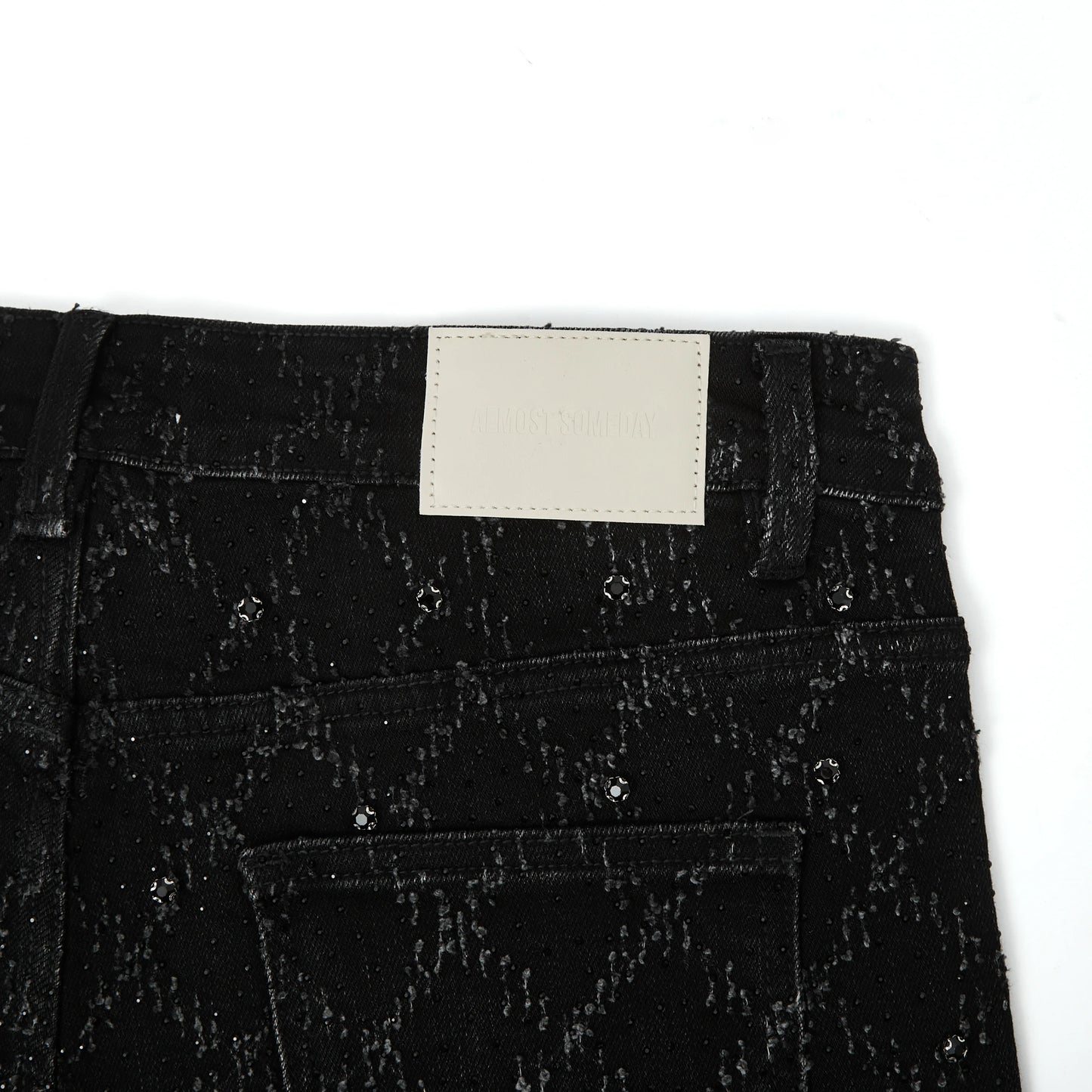 AS 'GEMSTONE' SHORTS - BLACK WASH