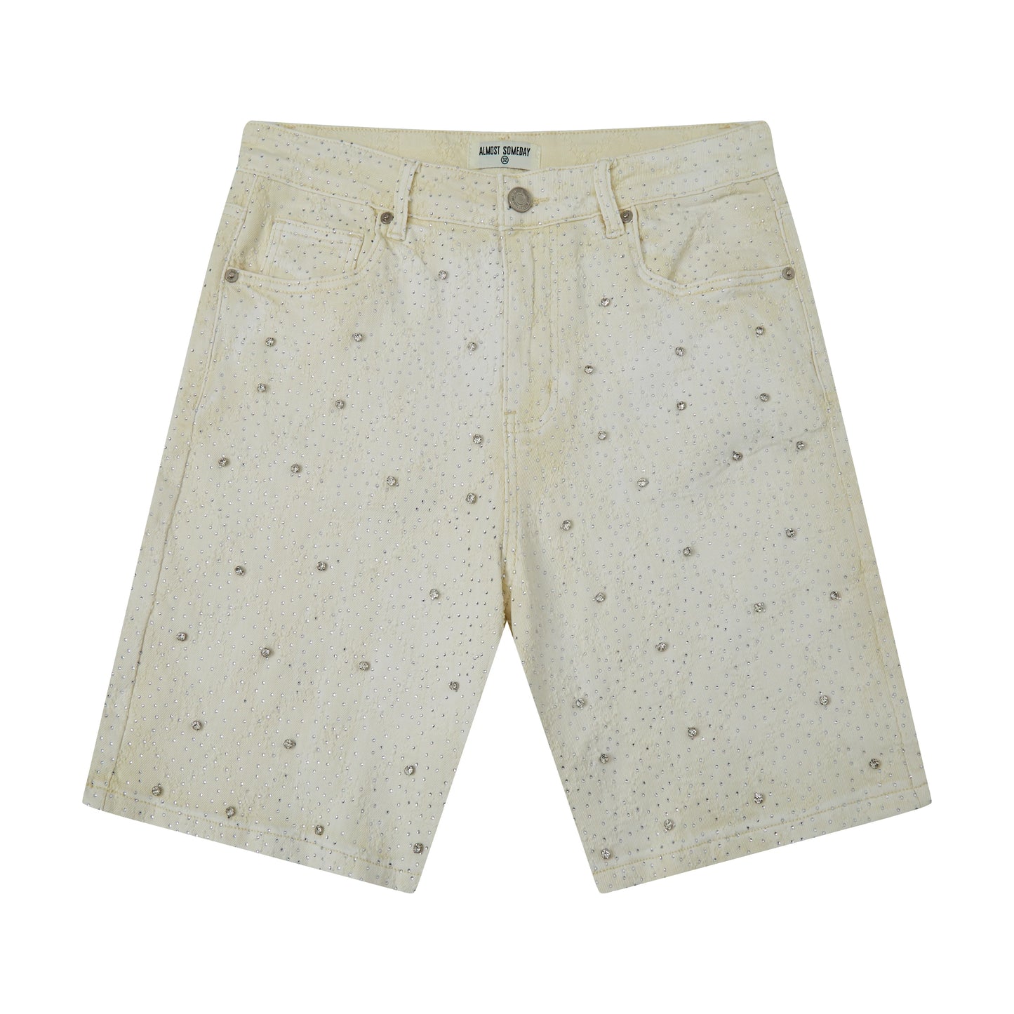 AS 'GEMSTONE' SHORTS - CREAM WASH