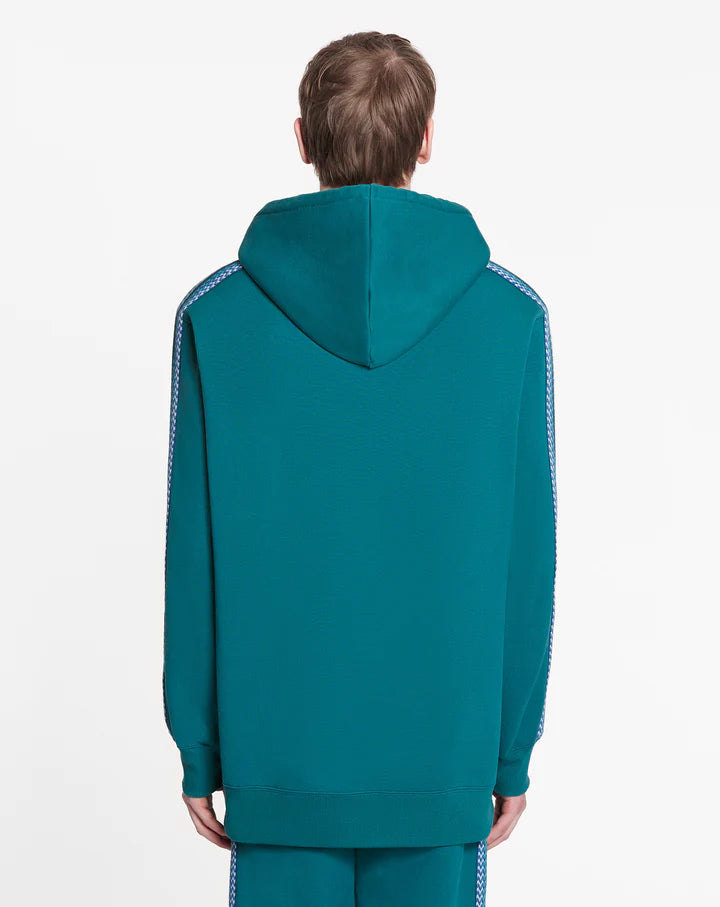 LANVIN OVERSIZED EMBROIDERED SIDE CURB HOODIE 'DRAGON'