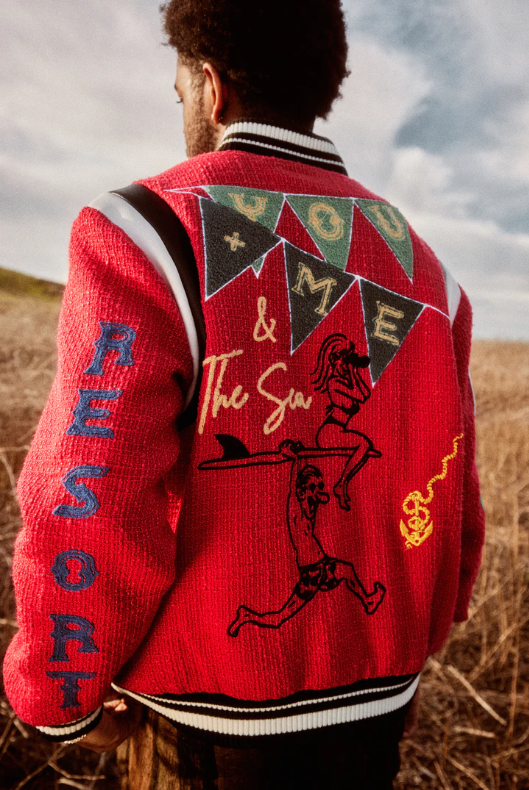 LIFTED ANCHORS LOVERS SURF CLUB VARSITY (RED)