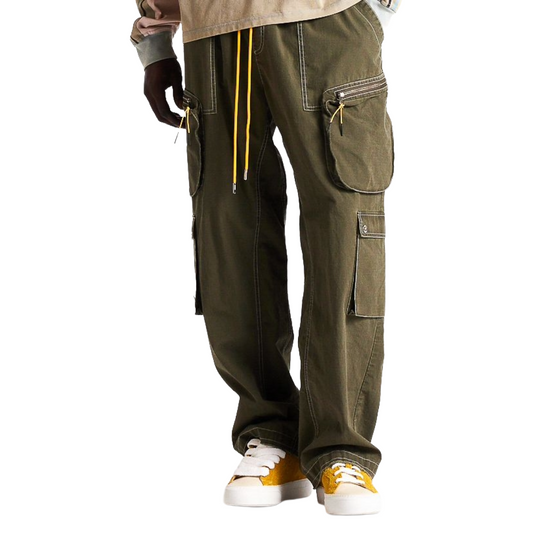DSM CONTRAST CARGO PANTS - OLIVE