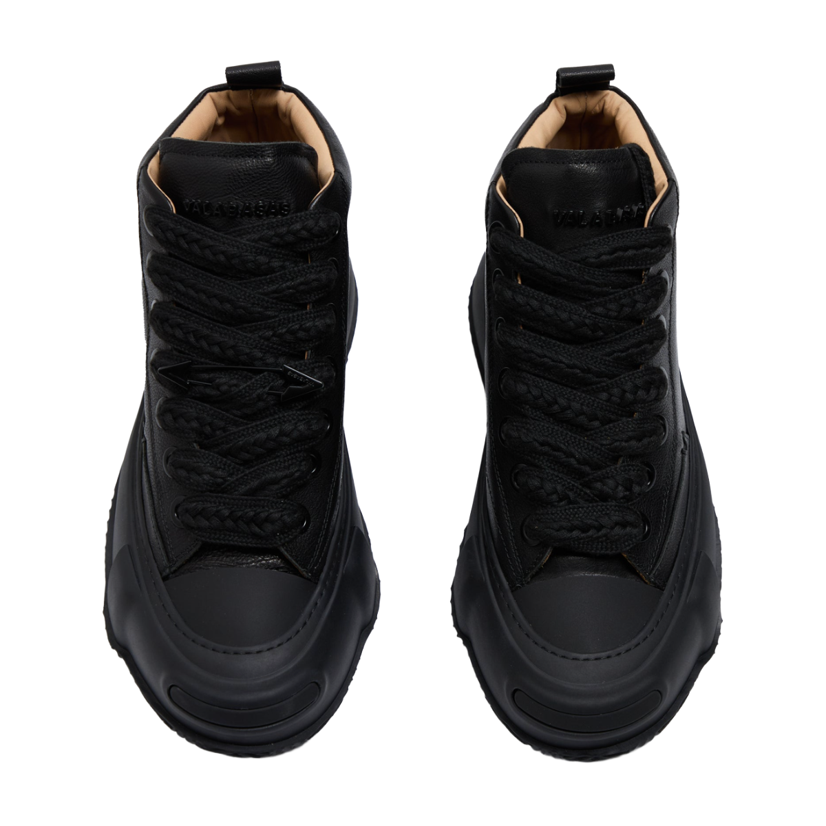 VALABASAS "VISION" BLACK LEATHER HIGH TOP