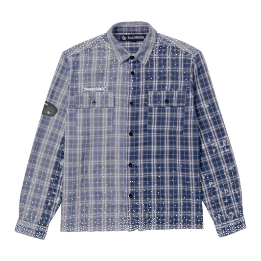 GALA IMMACULATE FLANNEL SHIRT - BLEACHED NAVY