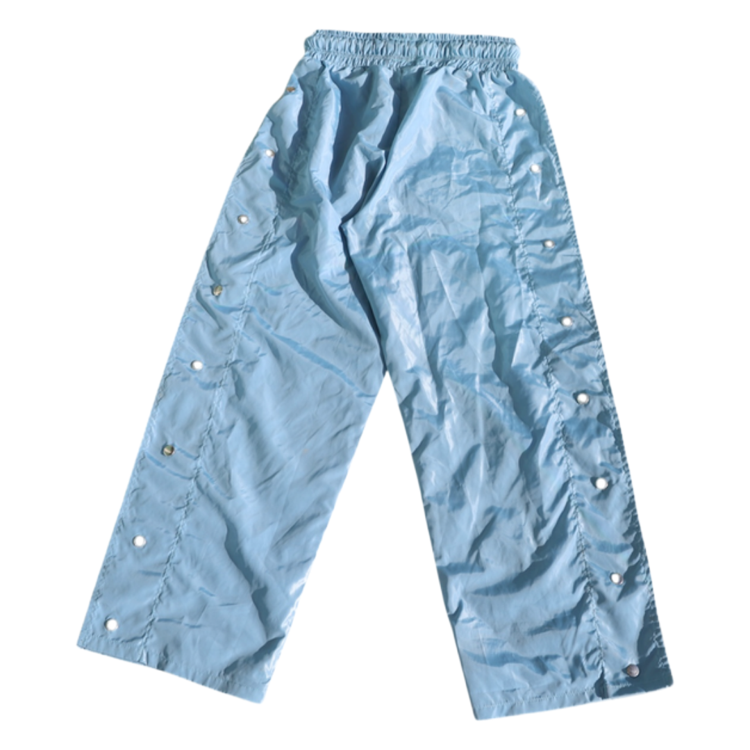 FS SKY BLUE NYLON TRACK PANTS