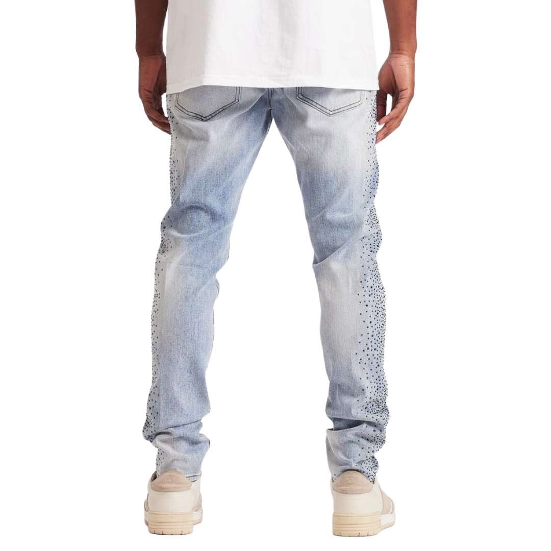 EMBELLISH FROST DENIM - BLUE