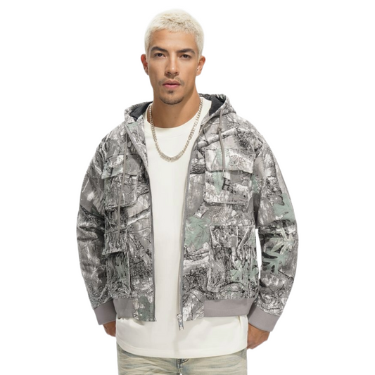 VALABASAS STALKER JACKET - GREY FOREST
