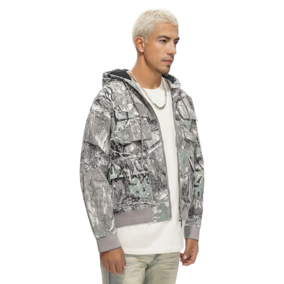 VALABASAS STALKER JACKET - GREY FOREST