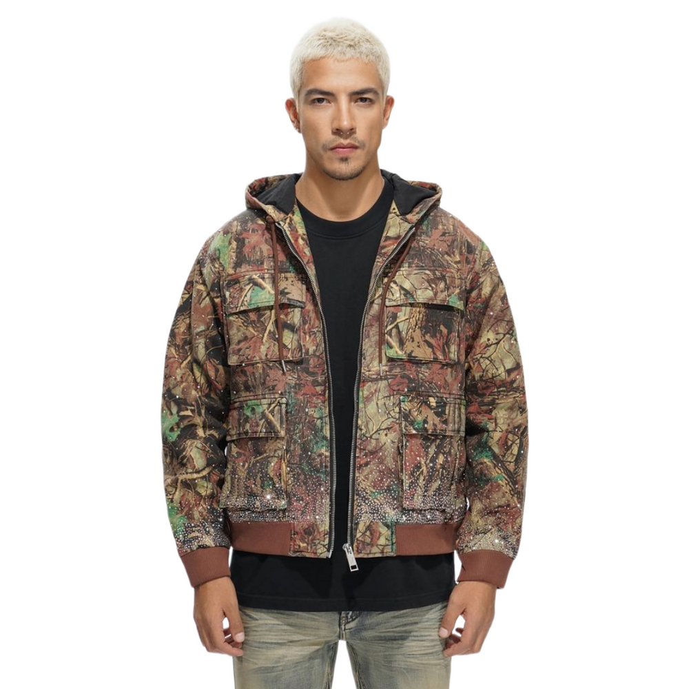 VALABASAS STALKER JACKET - LEAF CAMO