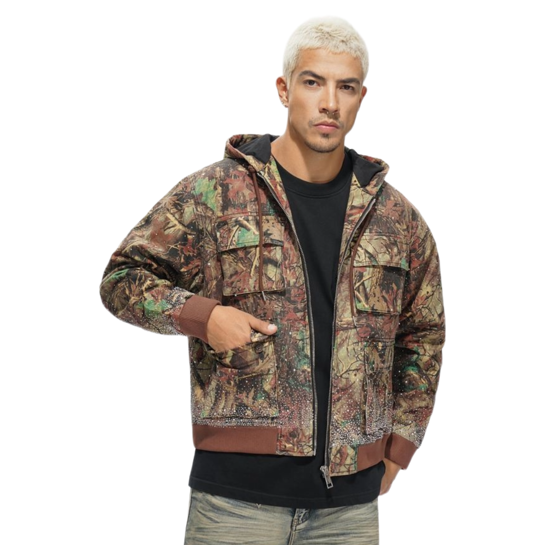 VALABASAS STALKER JACKET - LEAF CAMO