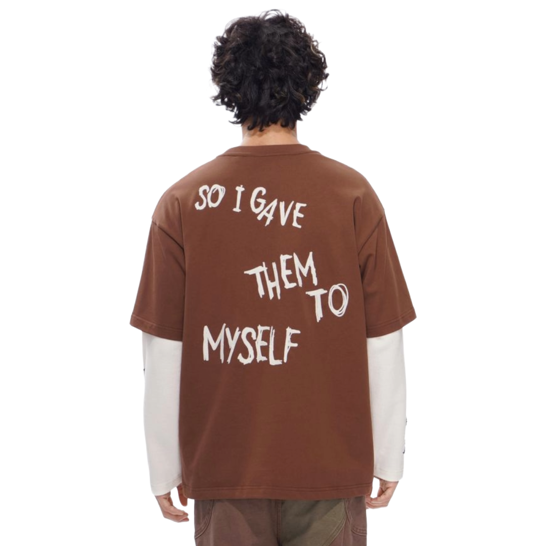 VALABASAS "INHERITANCE" BROWN LAYERED TEE