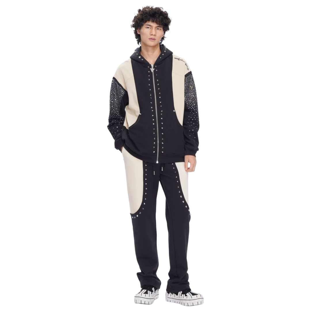 VALABASAS "PONCHO" BLACK FLEECE JACKET