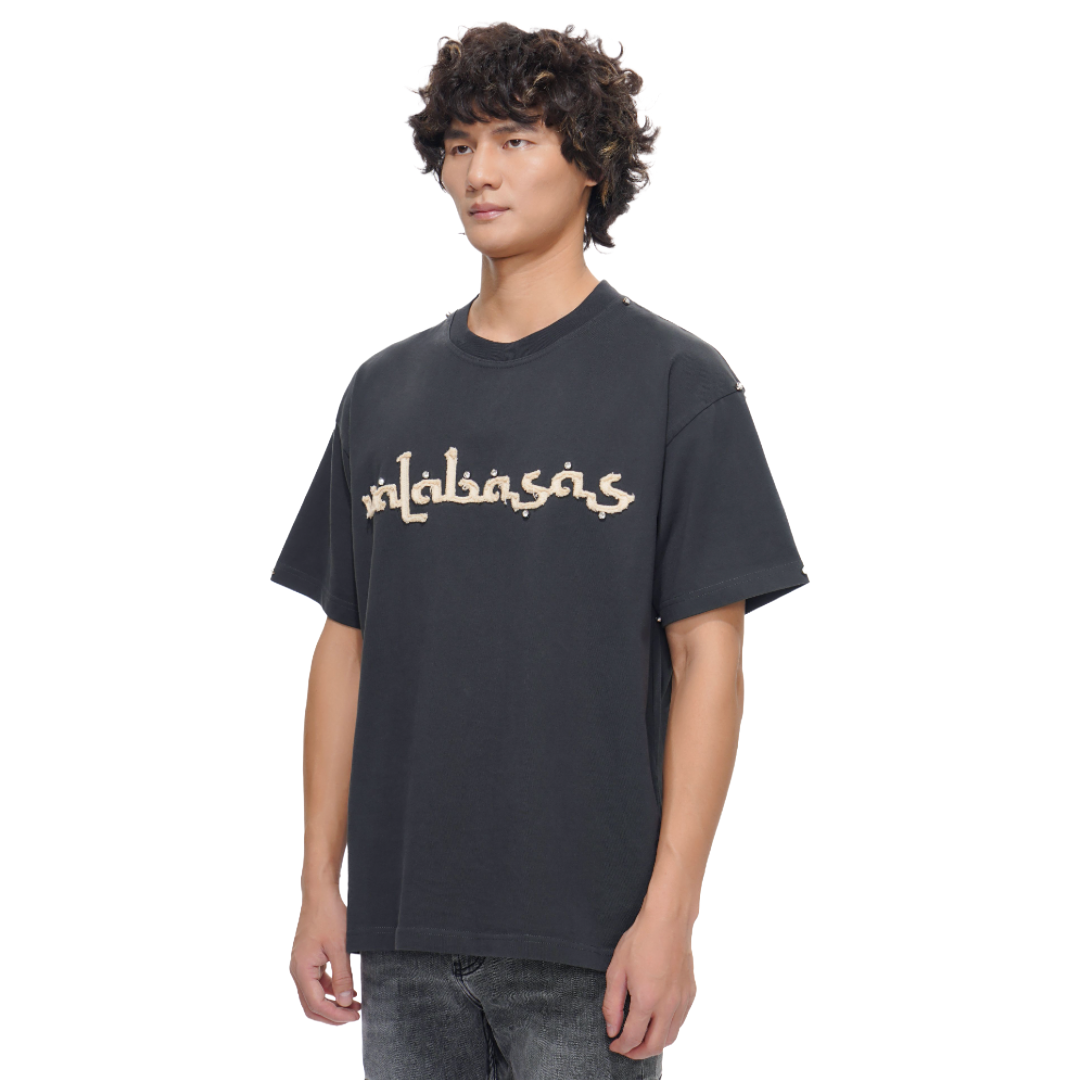 VALABASAS "STANDARD" GREY GEMSTONE TEE