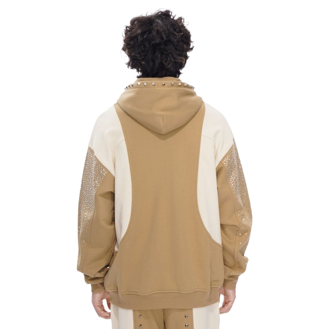 VALABASAS "PONCHO" KHAKI FLEECE JACKET