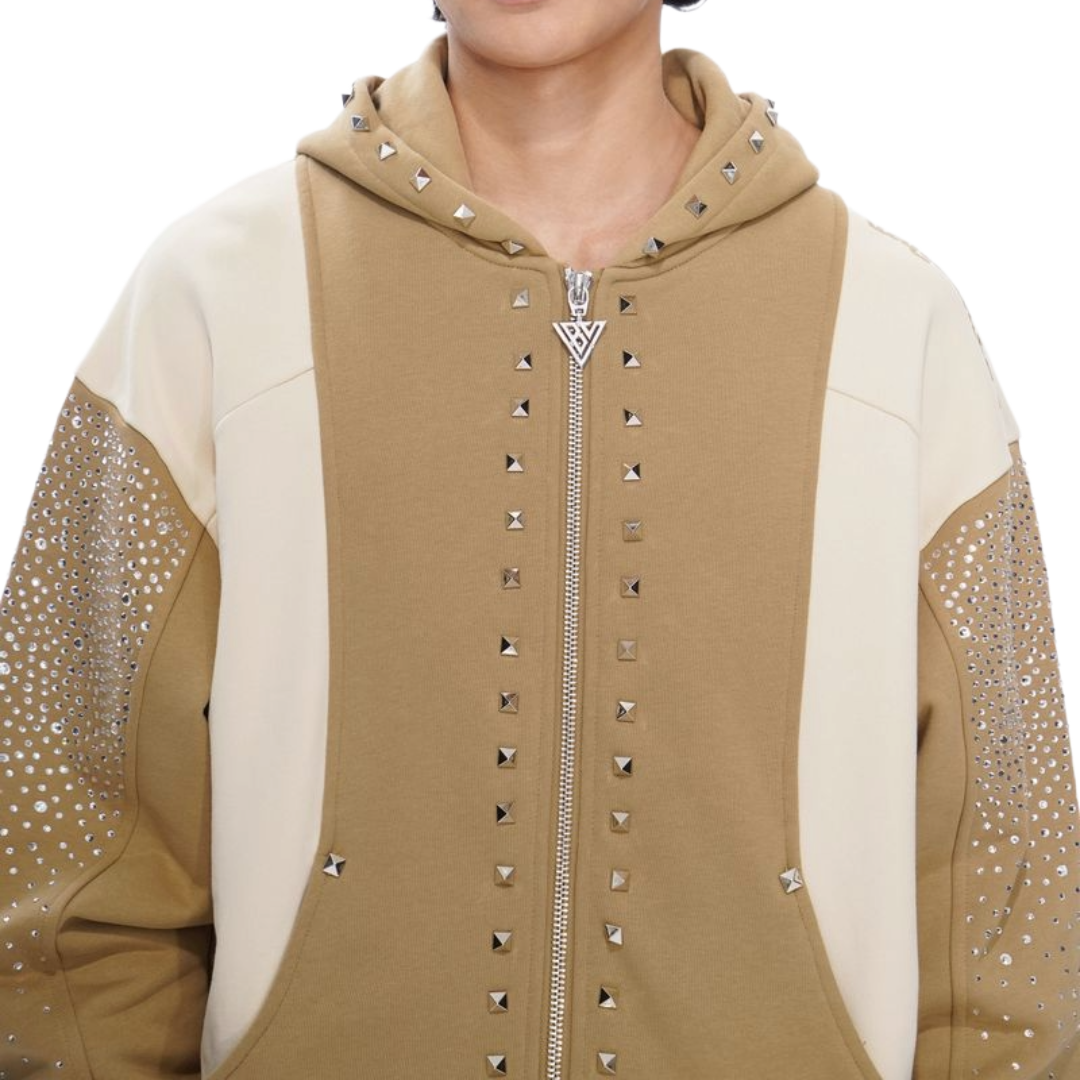 VALABASAS "PONCHO" KHAKI FLEECE JACKET