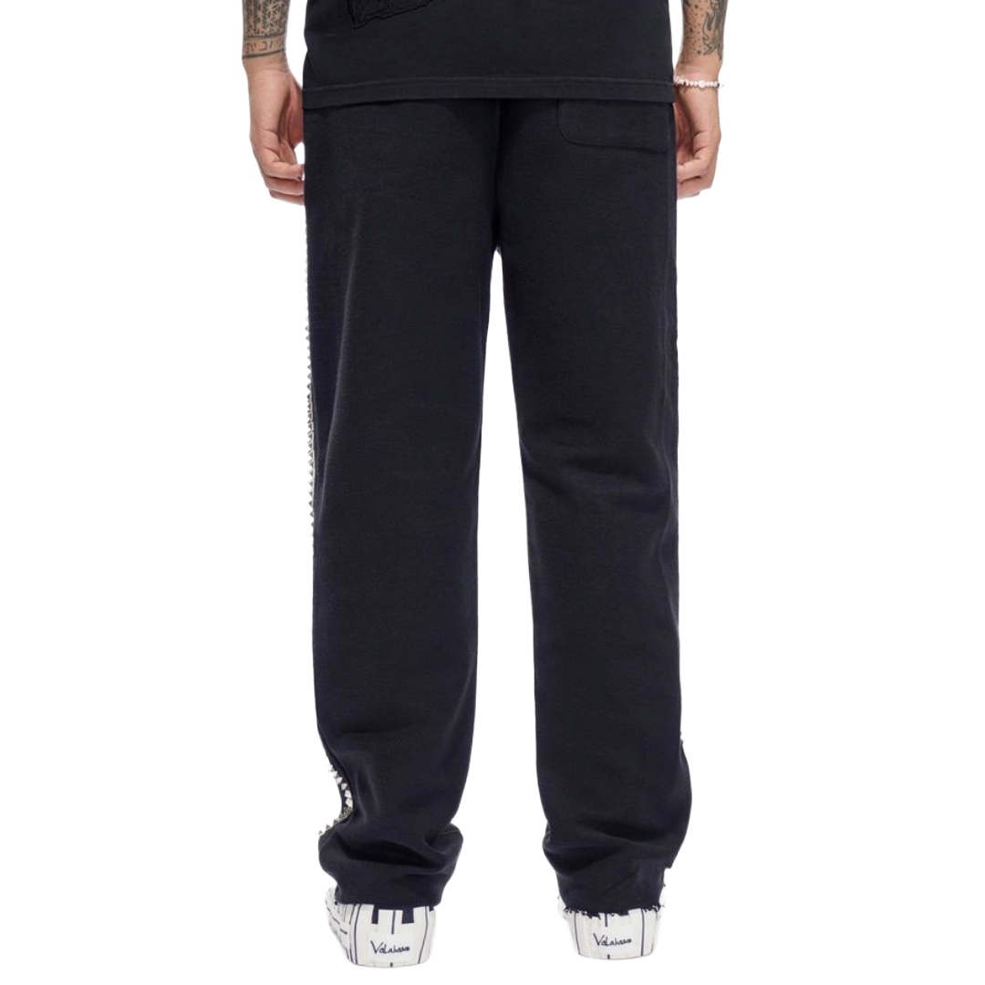VALABASAS "SATURN" BLACK FLEECE PANTS