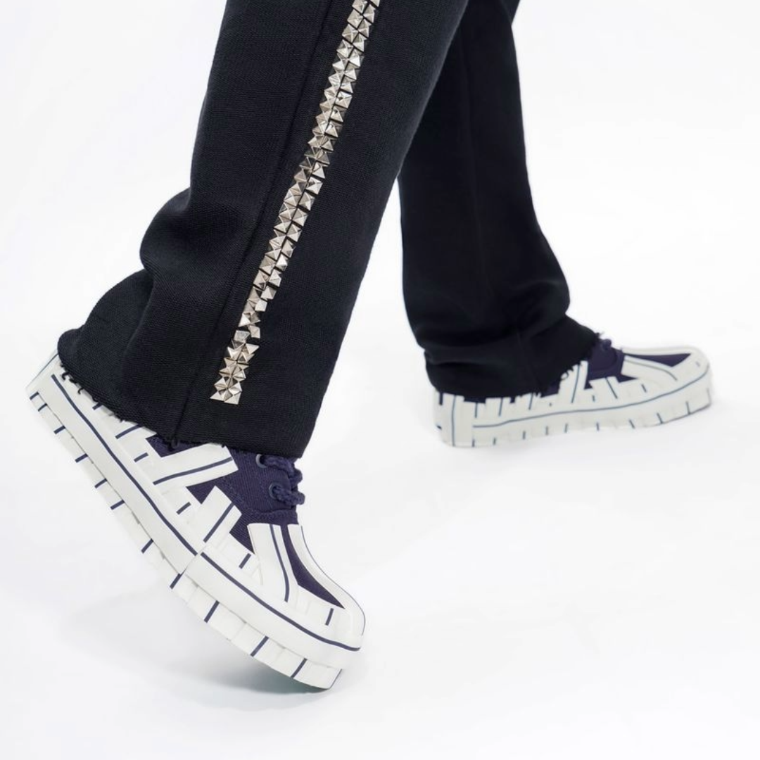 VALABASAS "SATURN" BLACK FLEECE PANTS