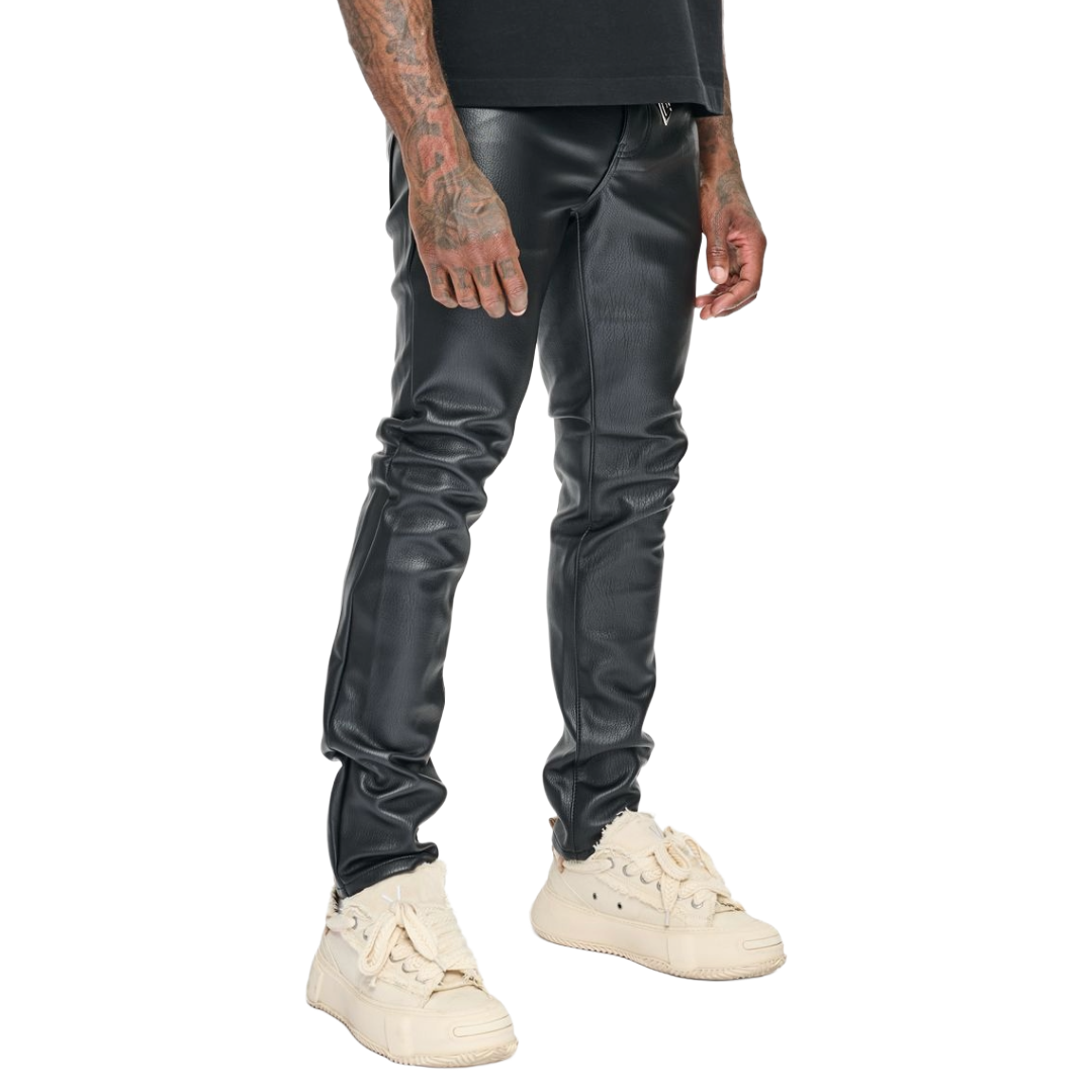 VALABASAS "KAWAS" BLACK SKINNY LEATHER LEAN