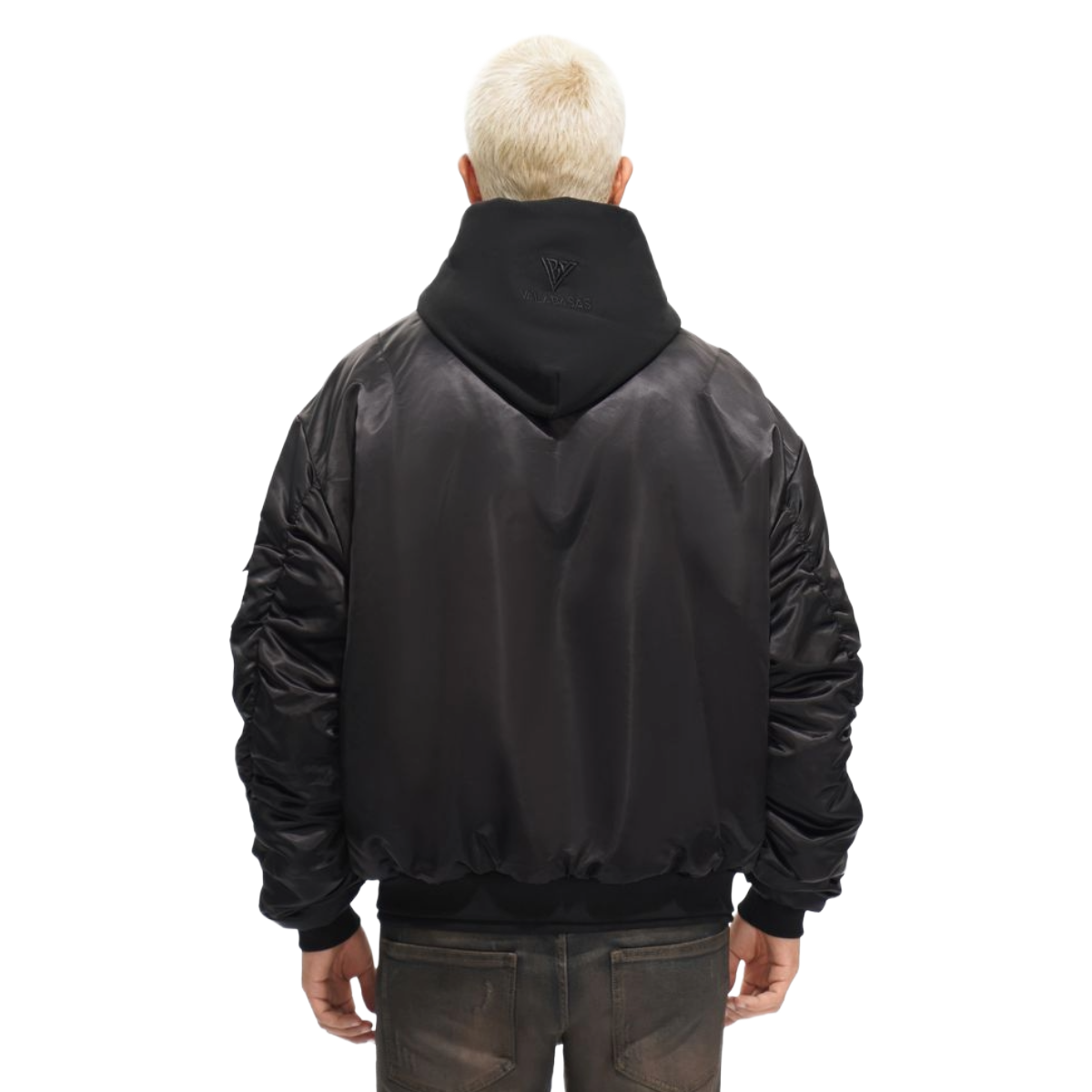 VALABASAS BLACK TRACEUR BOMBER JACKET