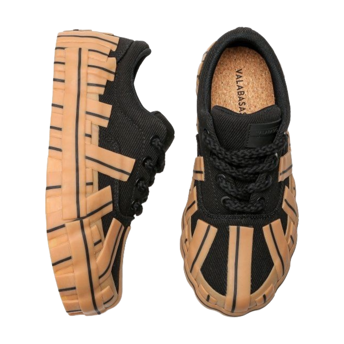 VALABASAS YURATSU 100 BLACK GUM SHOES