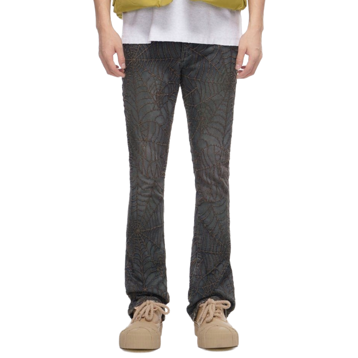 VALABASAS OPERATOR DIRTY BLUE STACKED FLARE JEAN