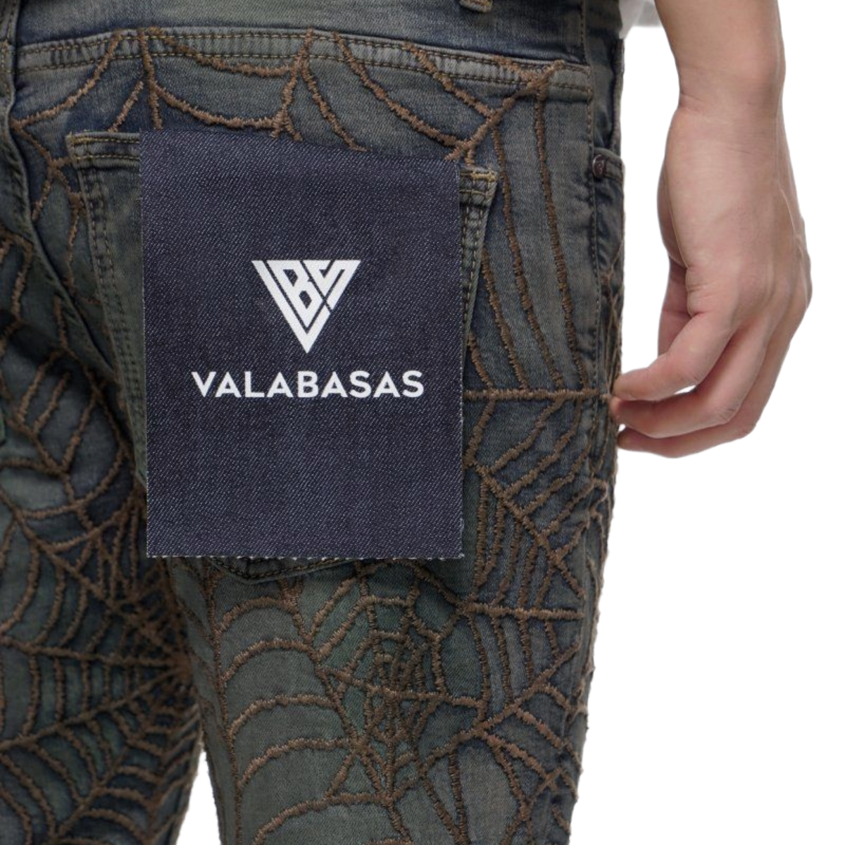 VALABASAS OPERATOR DIRTY BLUE STACKED FLARE JEAN