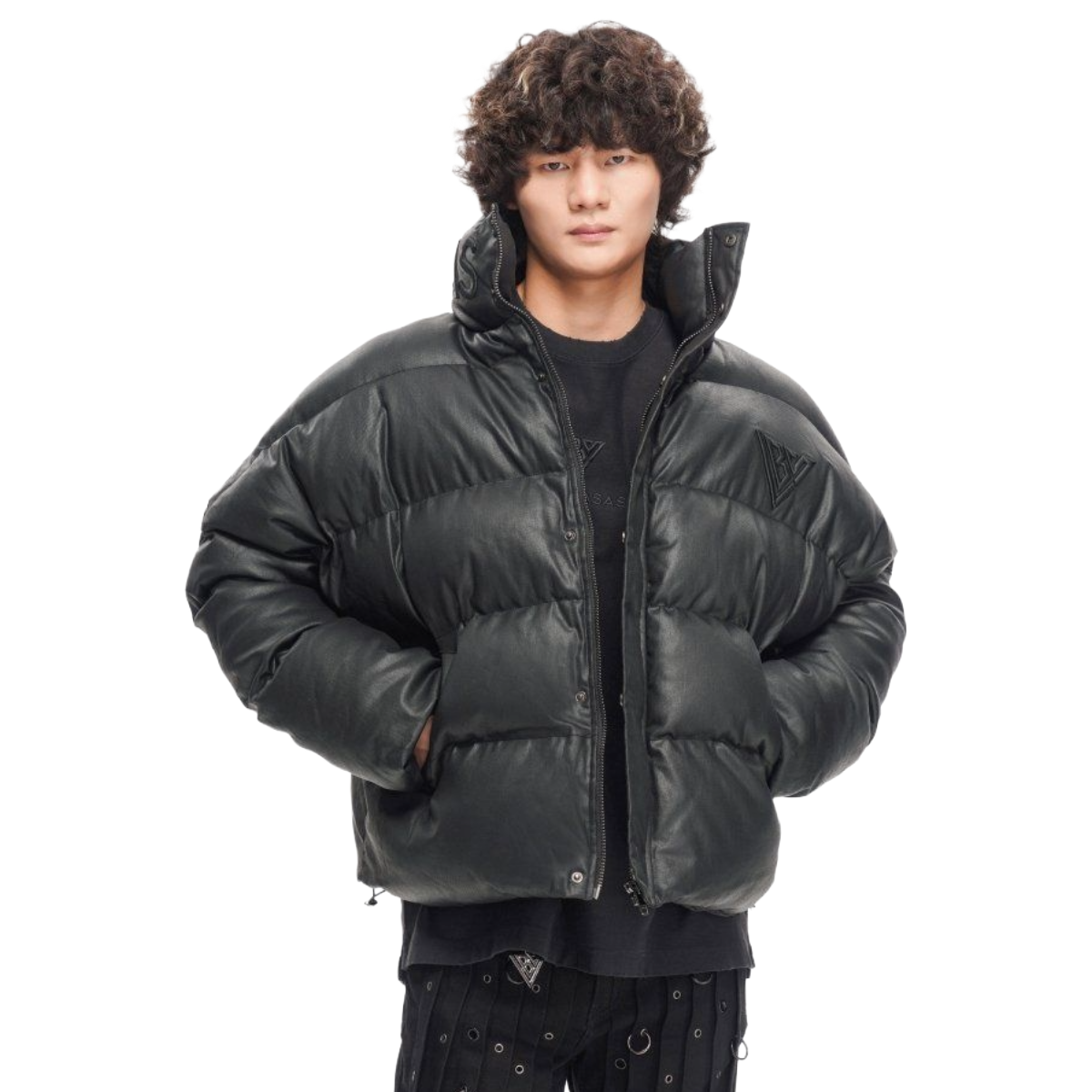 VALABASAS MR. PUFFER DENIM JACKET - WAXED BLACK