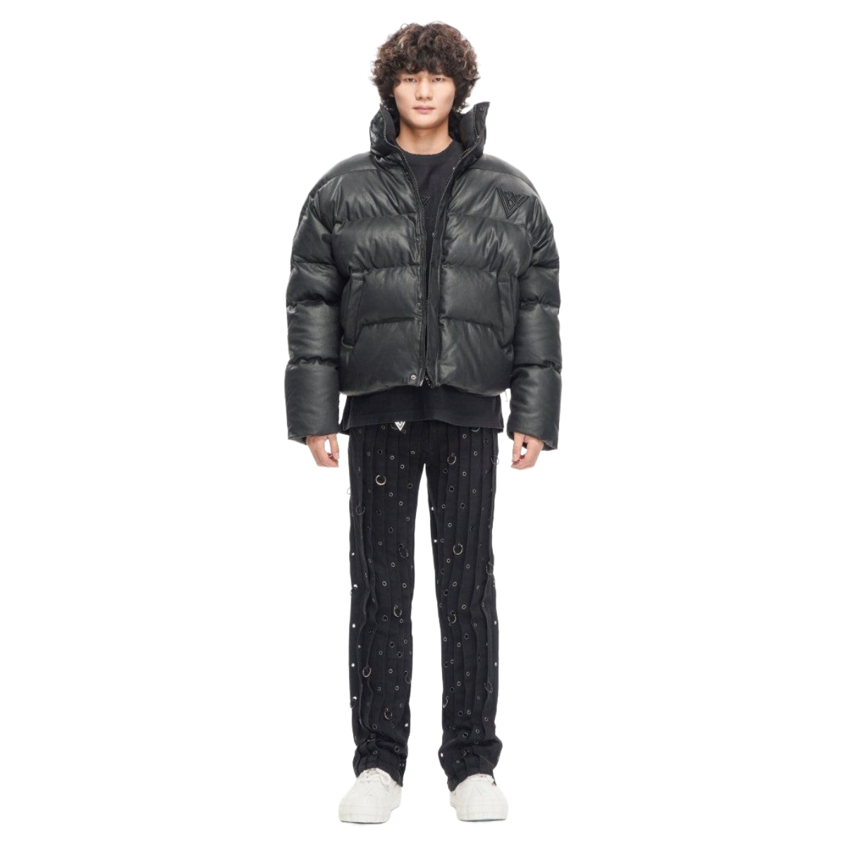 VALABASAS MR. PUFFER DENIM JACKET - WAXED BLACK