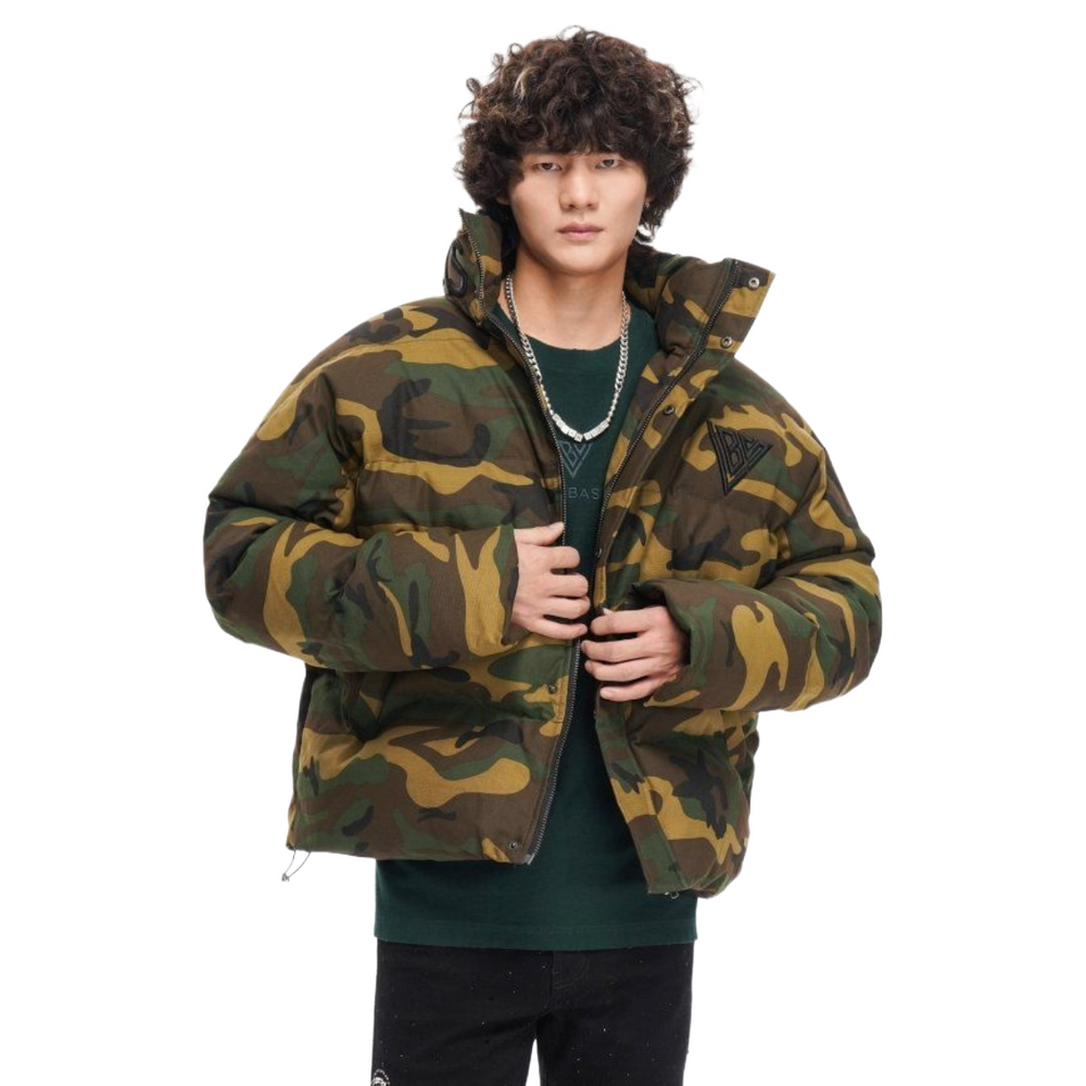 VALABASAS MR. PUFFER DENIM JACKET - CAMO