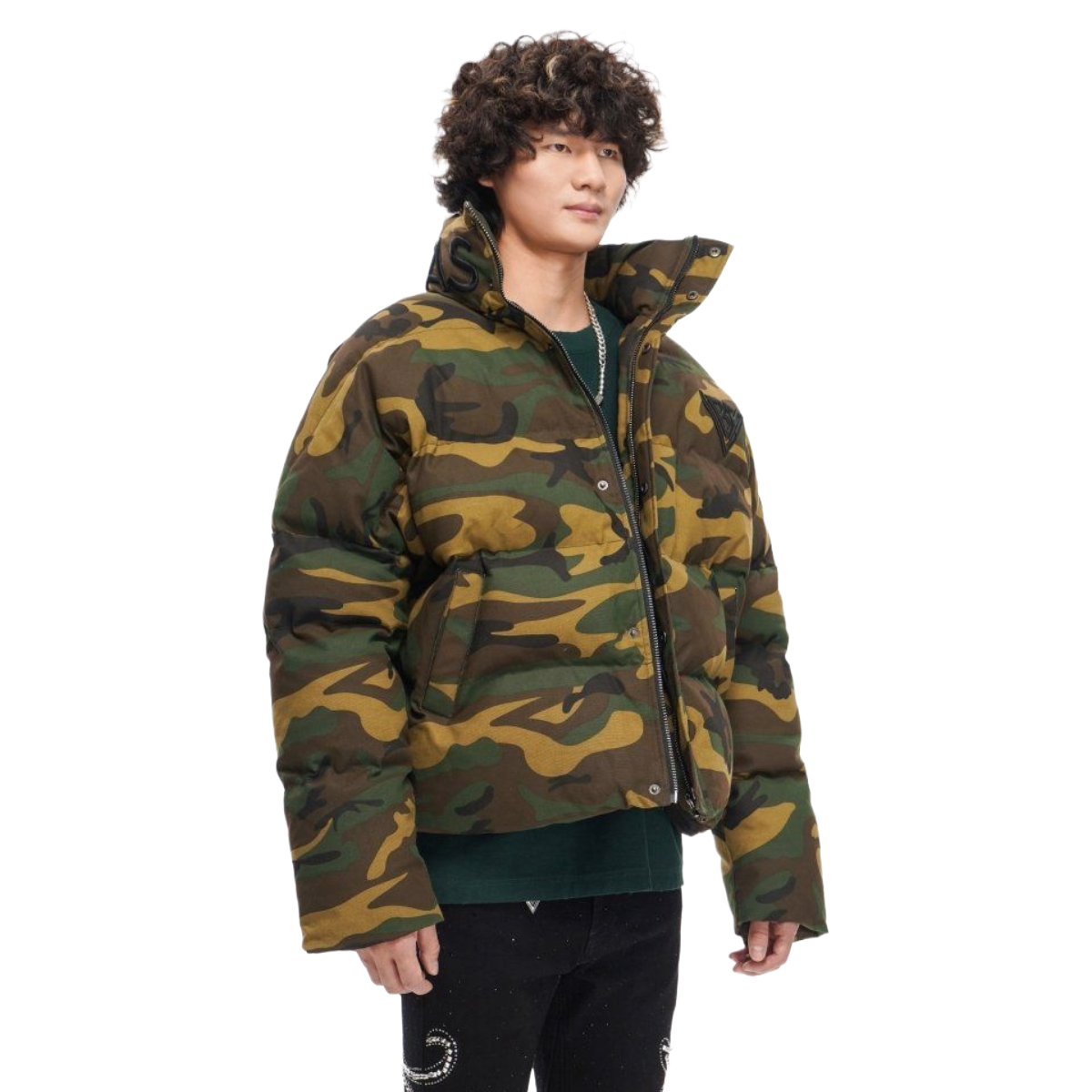 VALABASAS MR. PUFFER DENIM JACKET - CAMO