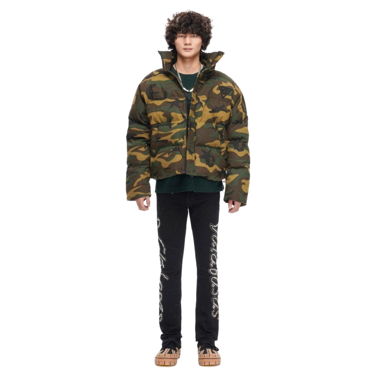 VALABASAS MR. PUFFER DENIM JACKET - CAMO