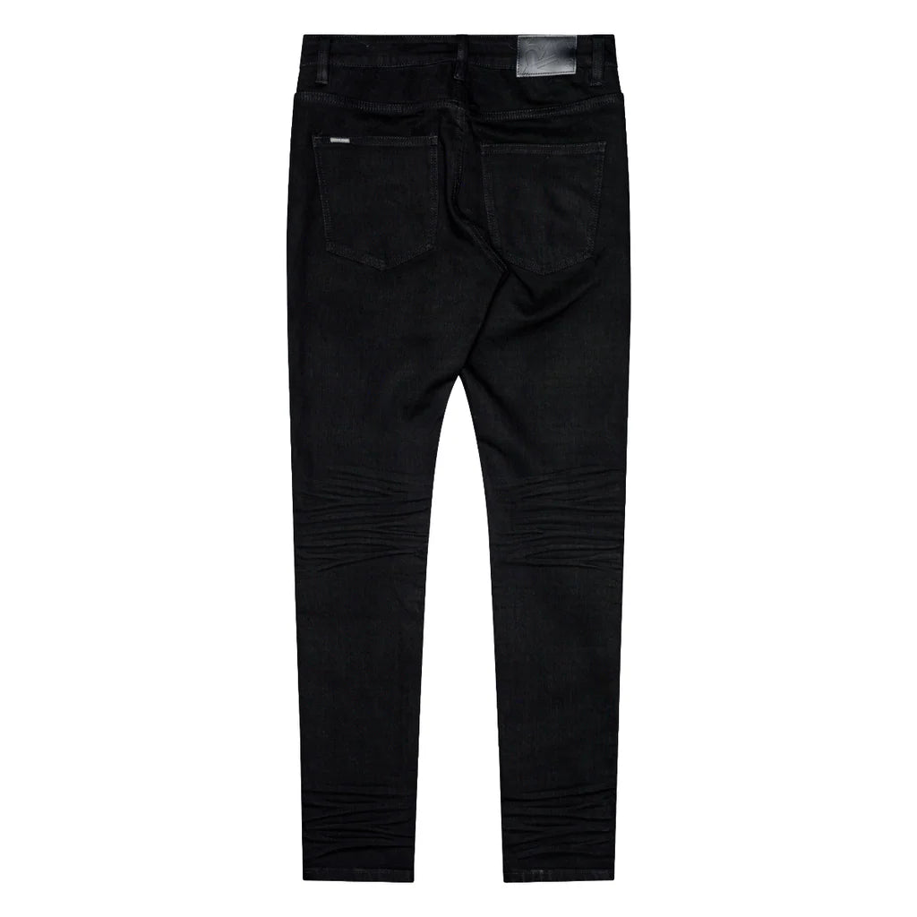 RVR "CORE" JET BLACK SKINNY DENIM (JF-02)