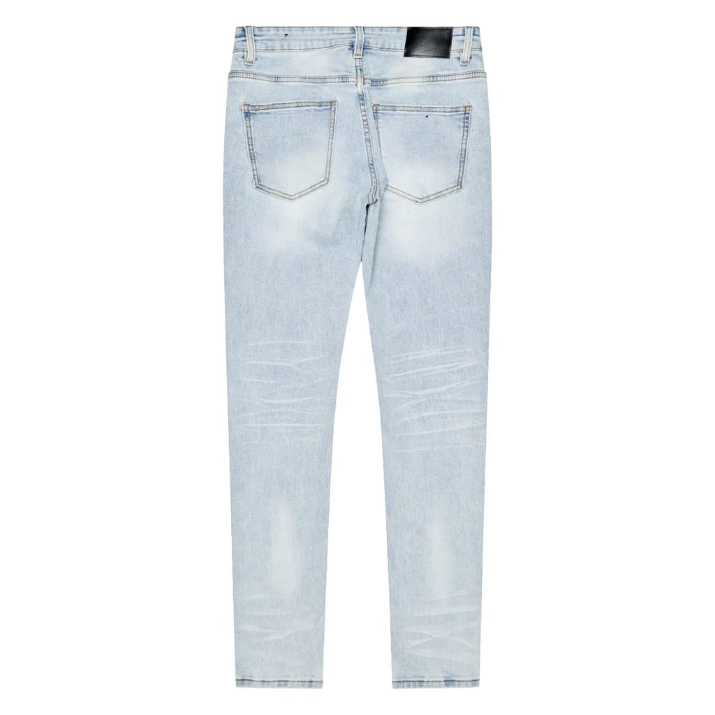 RVR "CORE" ICE BLUE WASH SKINNY DENIM (JC-03)