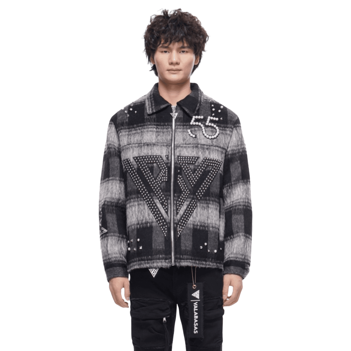 VALABASAS BLACK GARLAND WOVEN JACKET