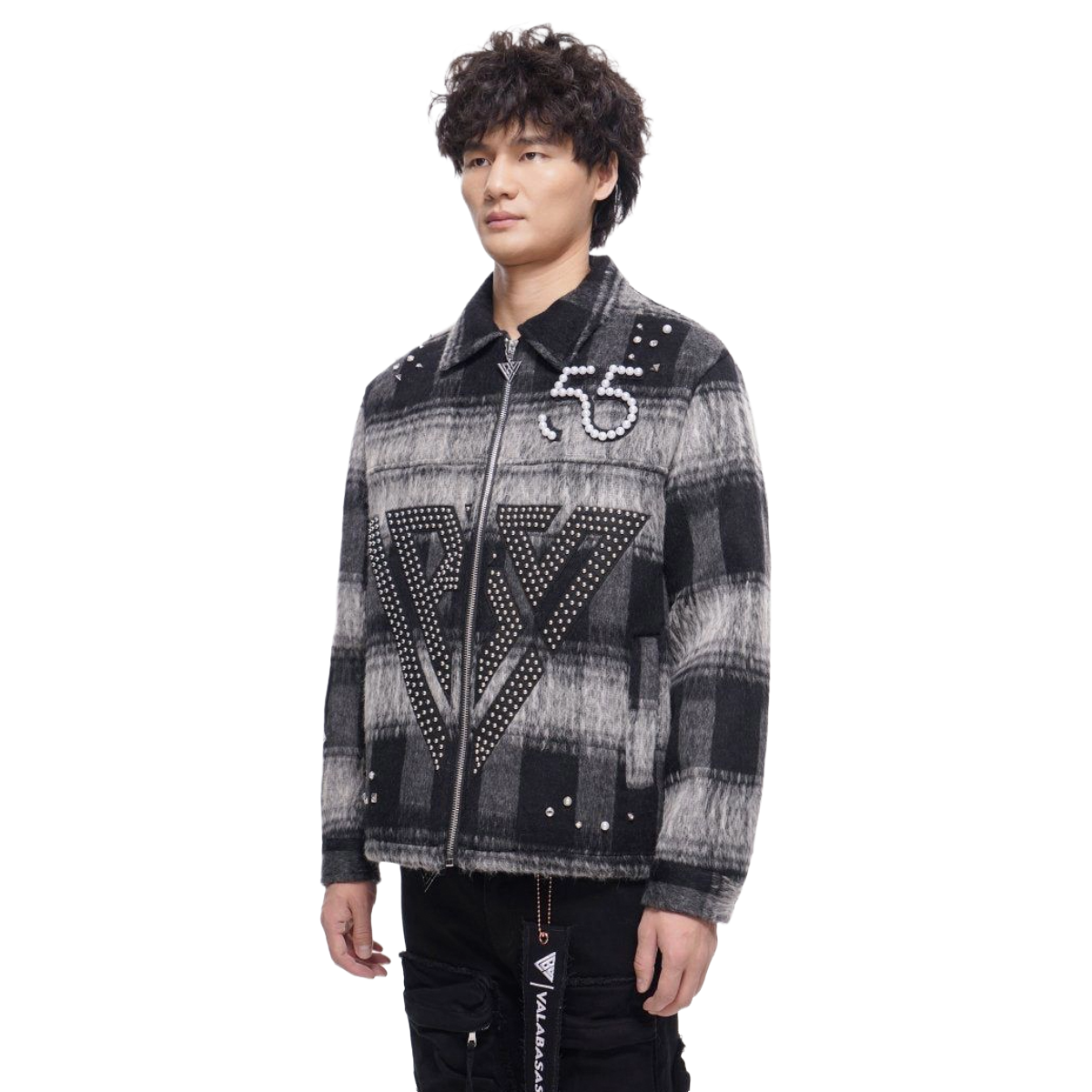 VALABASAS BLACK GARLAND WOVEN JACKET